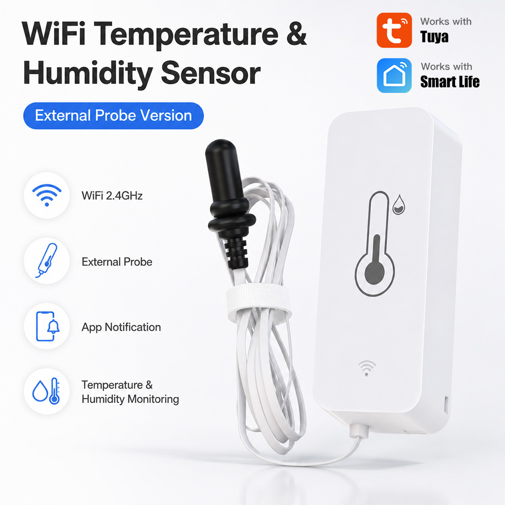 Aquarium Planted Plants - Tuya WiFi مستشعر درجة الحرارة والرطوبة