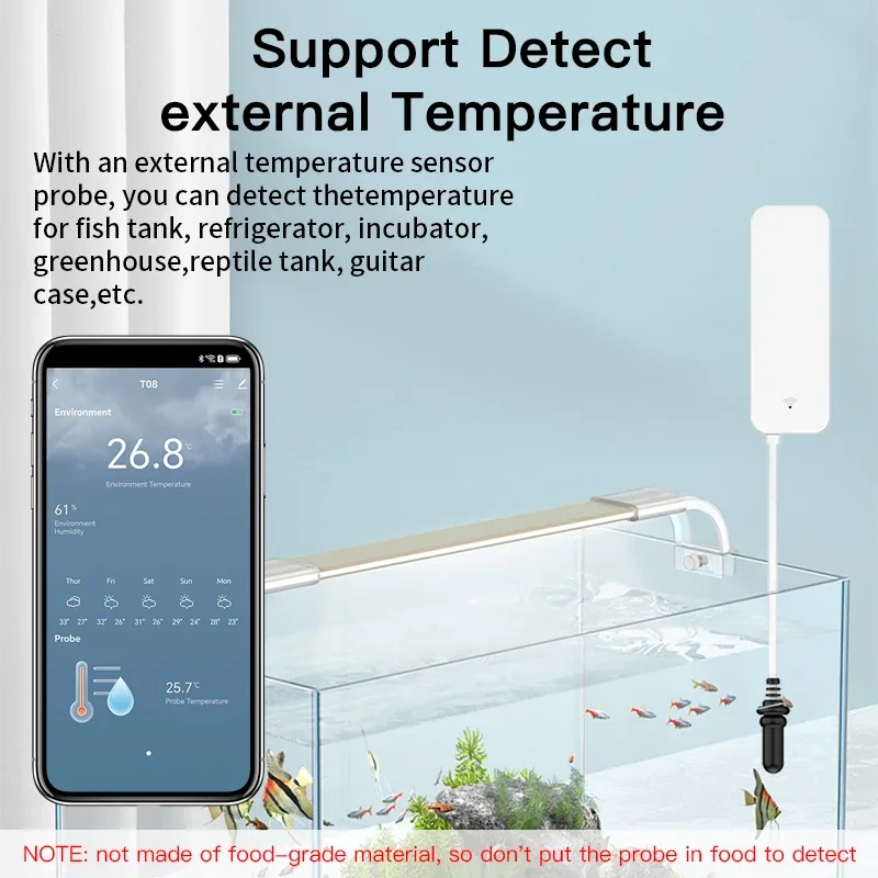 Tuya WiFi مستشعر درجة الحرارة  - مراجعة Aquarium Planted Plants وسعره